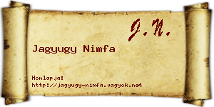Jagyugy Nimfa névjegykártya